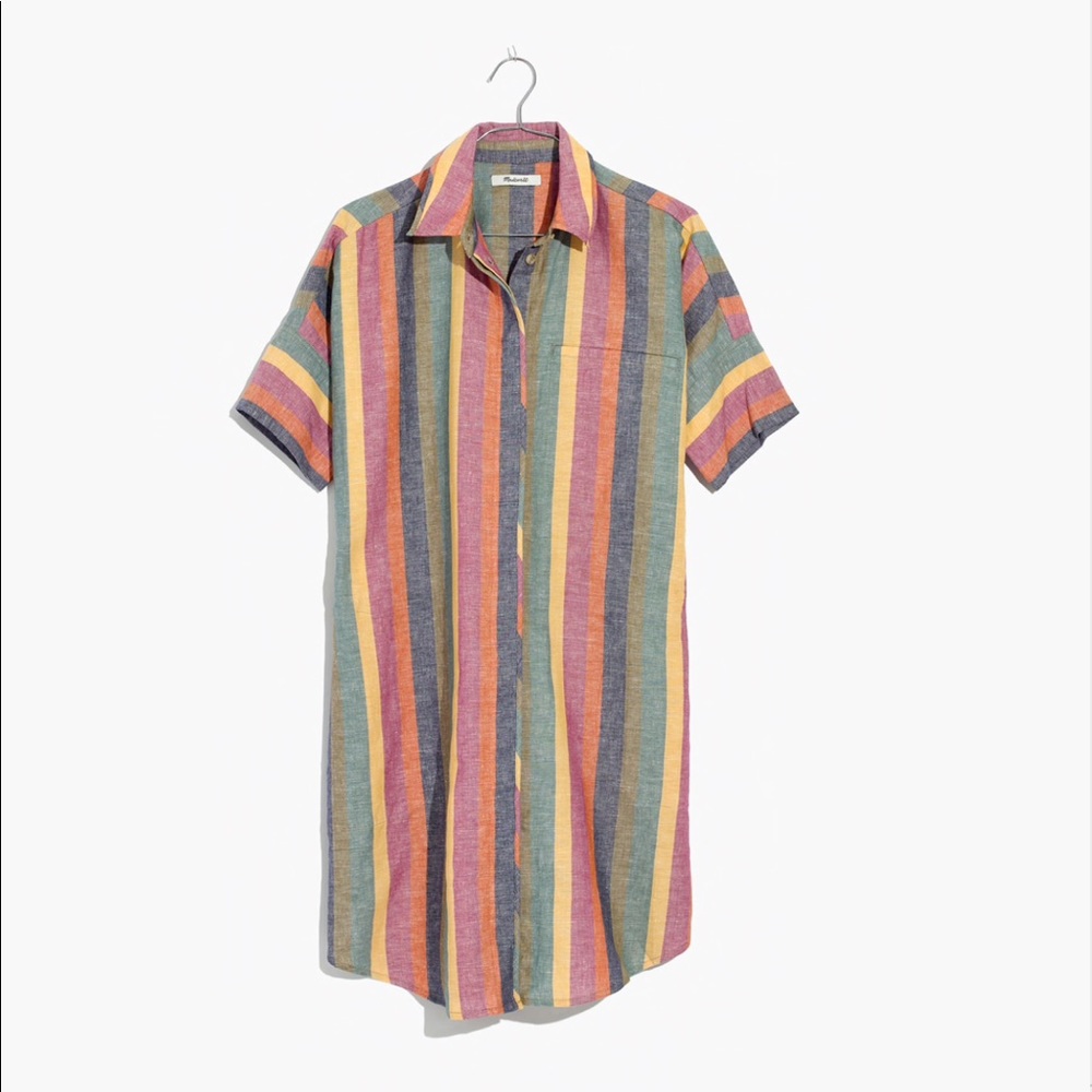 Madewell Rainbow Courier Dress - Picture 1 of 4